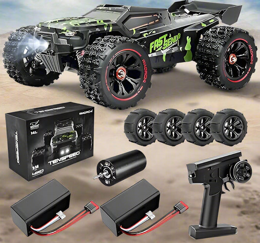 Complete 1:16 RC Buggy Set with Remote, Battery & Suspension