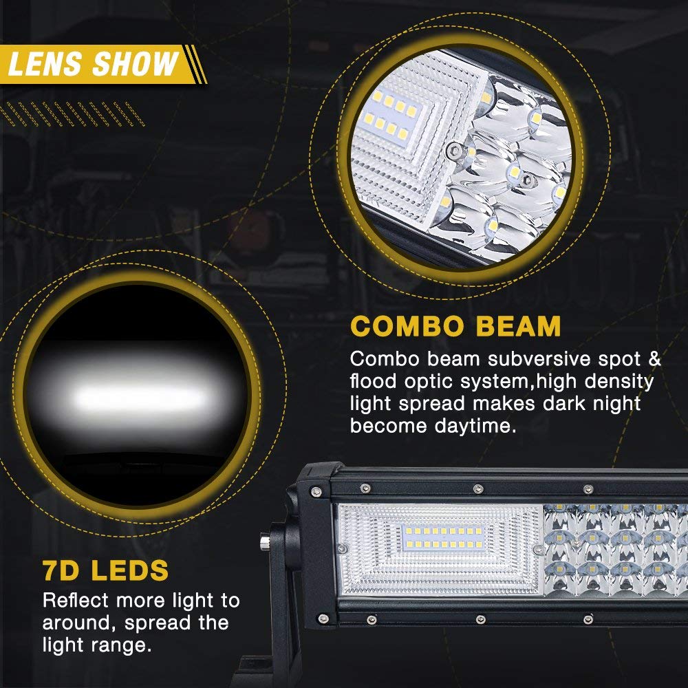 8D 6000K LED Light Bars – Straight and Curved Models

Off-Road Waterproof LED Light Bars with Spot + Flood Beam

Mounted Curved LED Bar on Truck Grill

Aluminum Housing LED Light Bars for Trucks and ATVs

High-Lumen LED Light Bars – Multiple Sizes Available