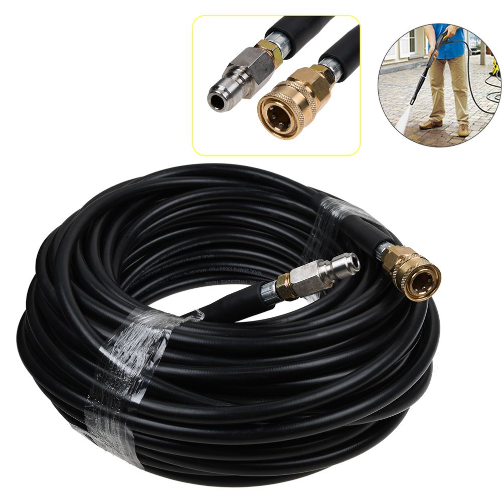 High Pressure Water Hose 50 FT 5800 PSI 3/8" Quick Connect – Heavy - Duty Washer Hose S1178 - with | Sold by Uncle Wiener's Wholesale