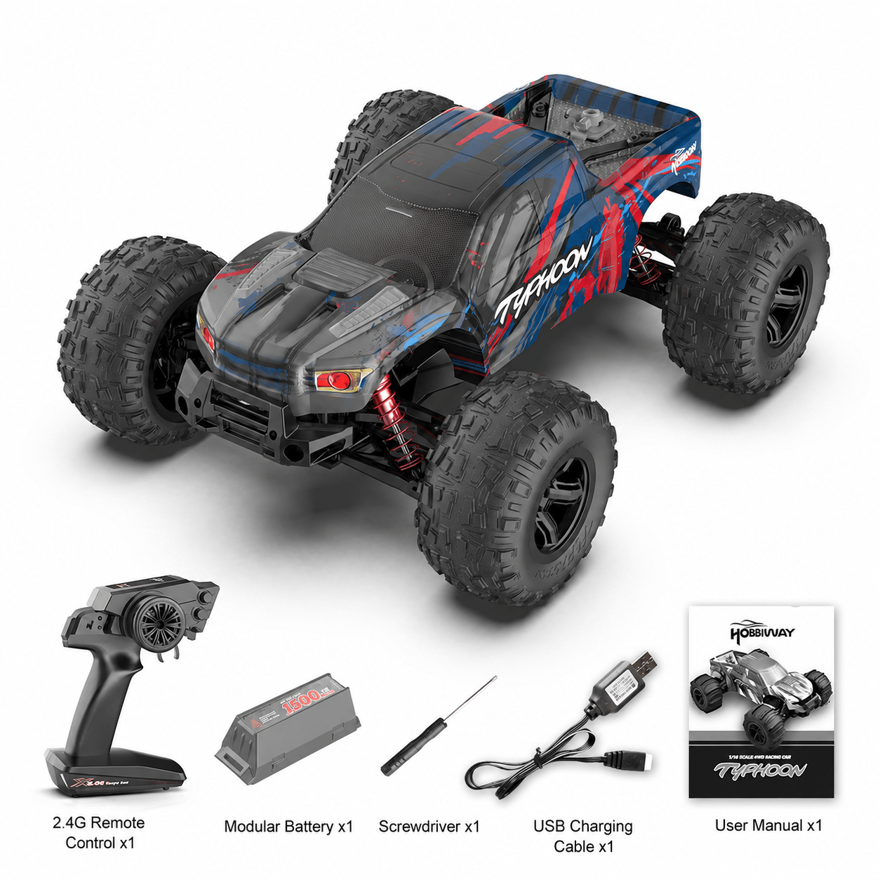 High-Speed RC Trucks – 1:10 & 1:16 4WD Off-Road Cars for Adults & Kids | 50 km/h Racing Buggy - General Equipment with 1:10 SCALE RC 4WD HIGH-SPEED TRUCK | Sold by Uncle Wiener's Wholesale