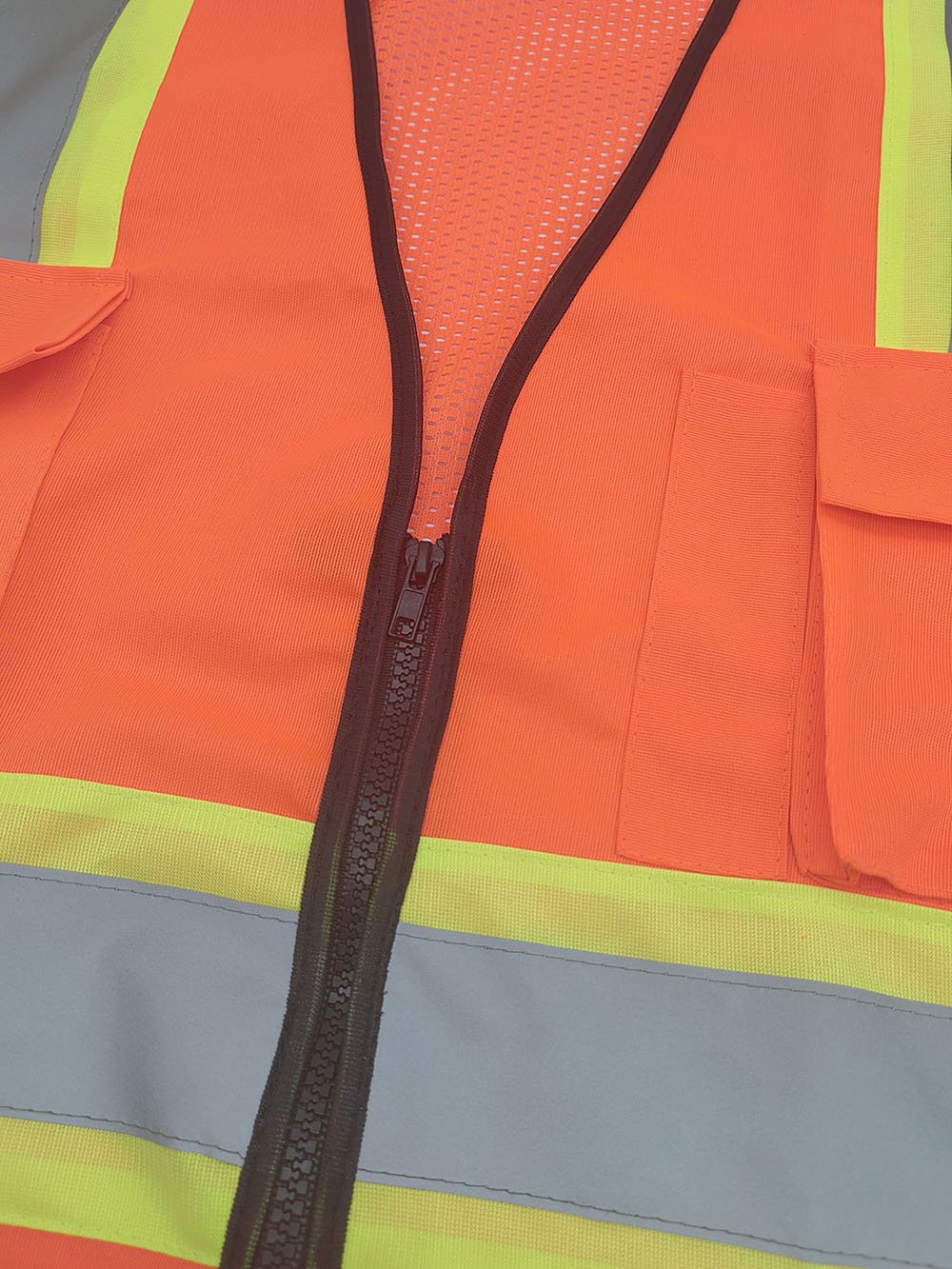 High - Visibility Reflective Safety Vest – XL – Durable 120g Polyester – A0288 - with | Sold by Uncle Wiener's Wholesale