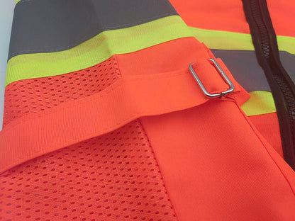 High - Visibility Reflective Safety Vest – XL – Durable 120g Polyester – A0288 - with | Sold by Uncle Wiener's Wholesale