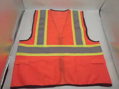 High - Visibility Reflective Safety Vest – XL – Durable 120g Polyester – A0288 - with | Sold by Uncle Wiener's Wholesale