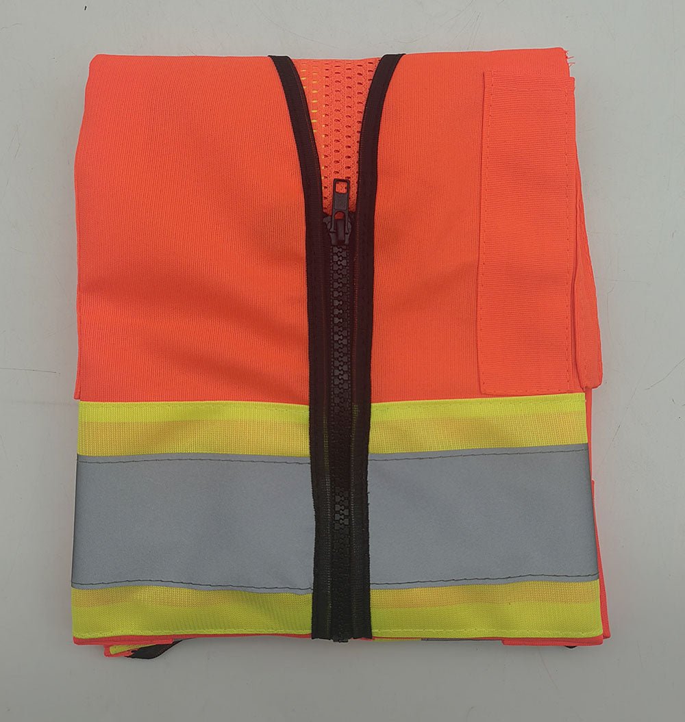 High - Visibility Reflective Safety Vest – XL – Durable 120g Polyester – A0288 - with | Sold by Uncle Wiener's Wholesale