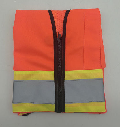 High - Visibility Reflective Safety Vest – XL – Durable 120g Polyester – A0288 - with | Sold by Uncle Wiener's Wholesale