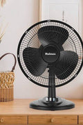 Holmes 12&34; Oscillating 3 Speed Adjustable Table Fan with Push Button Controls - with <B>Dimensions (Overall):</B> 18.5 Inches (H) x 13.39 Inches (W) x 9.84 Inches (D) | Sold by Uncle Wiener's Wholesale