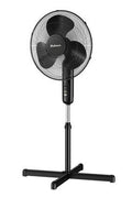Holmes 16" Oscillating 3 Speed Manual Stand Fan Black - with <B>Dimensions (Overall):</B> 59.06 Inches (H) x 24.8 Inches (W) x 24.8 Inches (D) | Sold by Uncle Wiener's Wholesale