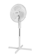 Holmes 16" Oscillating 3 Speed Manual Stand Fan White - with <B>Dimensions (Overall):</B> 59.06 Inches (H) x 24.8 Inches (W) x 24.8 Inches (D) | Sold by Uncle Wiener's Wholesale