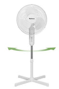 Holmes 16" Oscillating 3 Speed Manual Stand Fan White - with <B>Dimensions (Overall):</B> 59.06 Inches (H) x 24.8 Inches (W) x 24.8 Inches (D) | Sold by Uncle Wiener's Wholesale