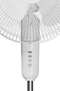 Holmes 16" Oscillating 3 Speed Manual Stand Fan White - with <B>Dimensions (Overall):</B> 59.06 Inches (H) x 24.8 Inches (W) x 24.8 Inches (D) | Sold by Uncle Wiener's Wholesale
