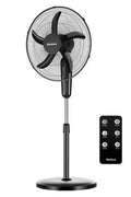 Holmes 18" Digital Oscillating 3 Speed Stand Fan with Remote Control Black - with <B>Dimensions (Overall):</B> 51.18 Inches (H) x 19.69 Inches (W) x 15.75 Inches (D) | Sold by Uncle Wiener's Wholesale