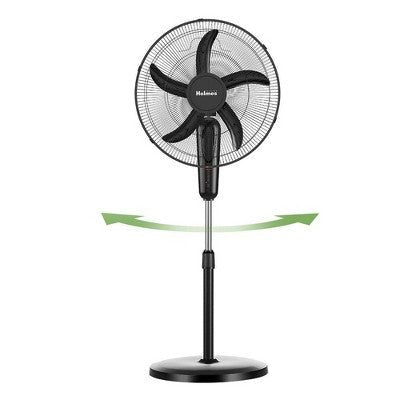 Holmes 18" Digital Oscillating 3 Speed Stand Fan with Remote Control Black - with Dimensions (Overall): 51.18 Inches (H) x 19.69 Inches (W) x 15.75 Inches (D) | Sold by Uncle Wiener's Wholesale