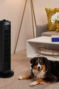Holmes 29" Oscillating Manual Tower Fan - with <B>Dimensions (Overall):</B> 29 Inches (H) x 9.05 Inches (W) x 9.05 Inches (D) | Sold by Uncle Wiener's Wholesale
