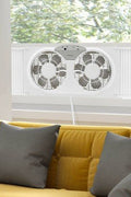 Holmes 9 Digital window fan with remote control - with <B>Dimensions (Overall):</B> 14 Inches (H) x 30 Inches (W) x 5 Inches (D) | Sold by Uncle Wiener's Wholesale