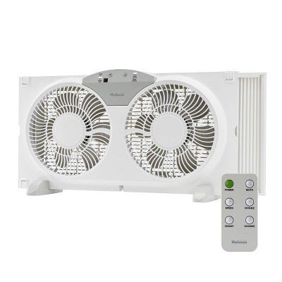 Holmes 9 Digital window fan with remote control - with Dimensions (Overall): 14 Inches (H) x 30 Inches (W) x 5 Inches (D) | Sold by Uncle Wiener's Wholesale