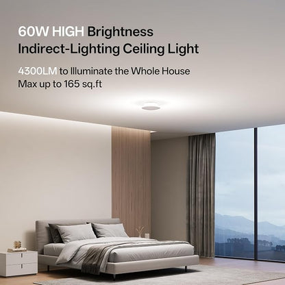 Homelist YX1 60W LED Flush Mount Ceiling Light – 4300LM 8" Indirect Eye-Care Light - Home products with | Sold by Uncle Wiener's Wholesale