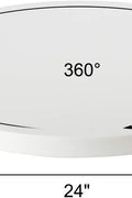 Homend 110V Electric Motorized Rotating Turntable Display Stand, 88lb Load, 360 Degree Rotating in Either Direction, for Photography, Showcase (White, 24inch/60cm) - with | Sold by Uncle Wiener's Wholesale