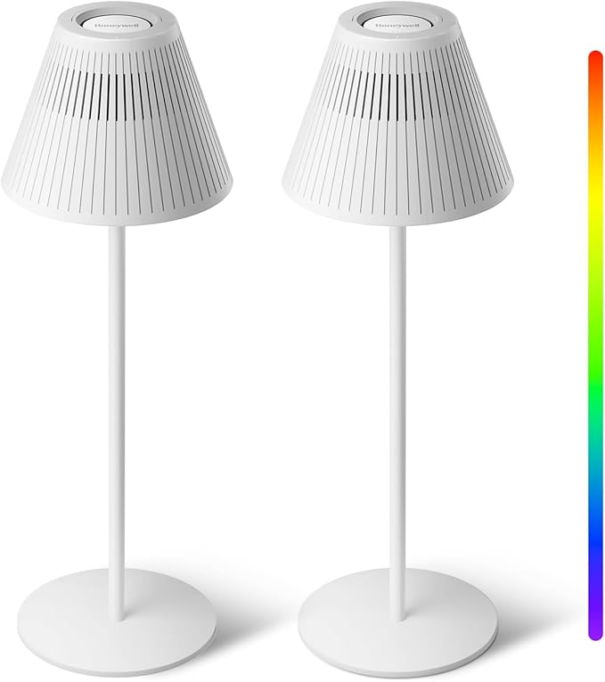 Honeywell Cordless Table Lamp Set Rechargeable LED Desk Lamp - with 2 Pack | Sold by Uncle Wiener's Wholesale