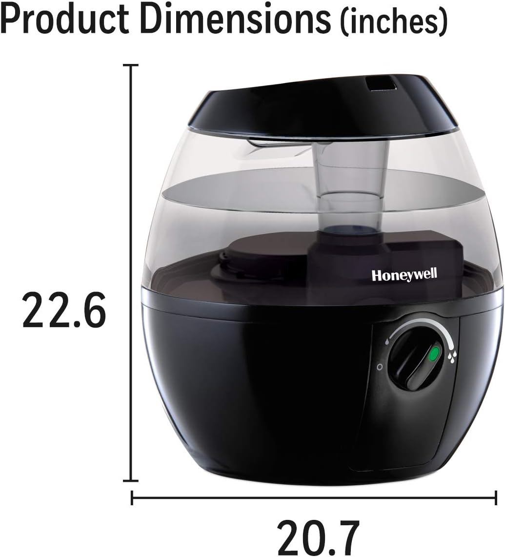Honeywell HUL520B Mistmate Cool Mist Humidifier Black With Easy Fill Tank & Auto Shut - Off, For Small Room, Bedroom, Baby Room, Office - with Black | Sold by Uncle Wiener's Wholesale