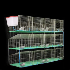 Hot-Dip Galvanized Rabbit Breeding Cage with Nest Box – 24 Capacity RBT24