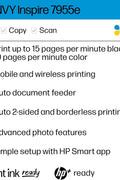 HP ENVY Inspire 7900e Wireless Color Inkjet Printer, Print, scan, copy, Easy setup, Mobile printing, Best - for home, 3 month Instant Ink trial included, White, no charging cord, used - with | Sold by Uncle Wiener's Wholesale