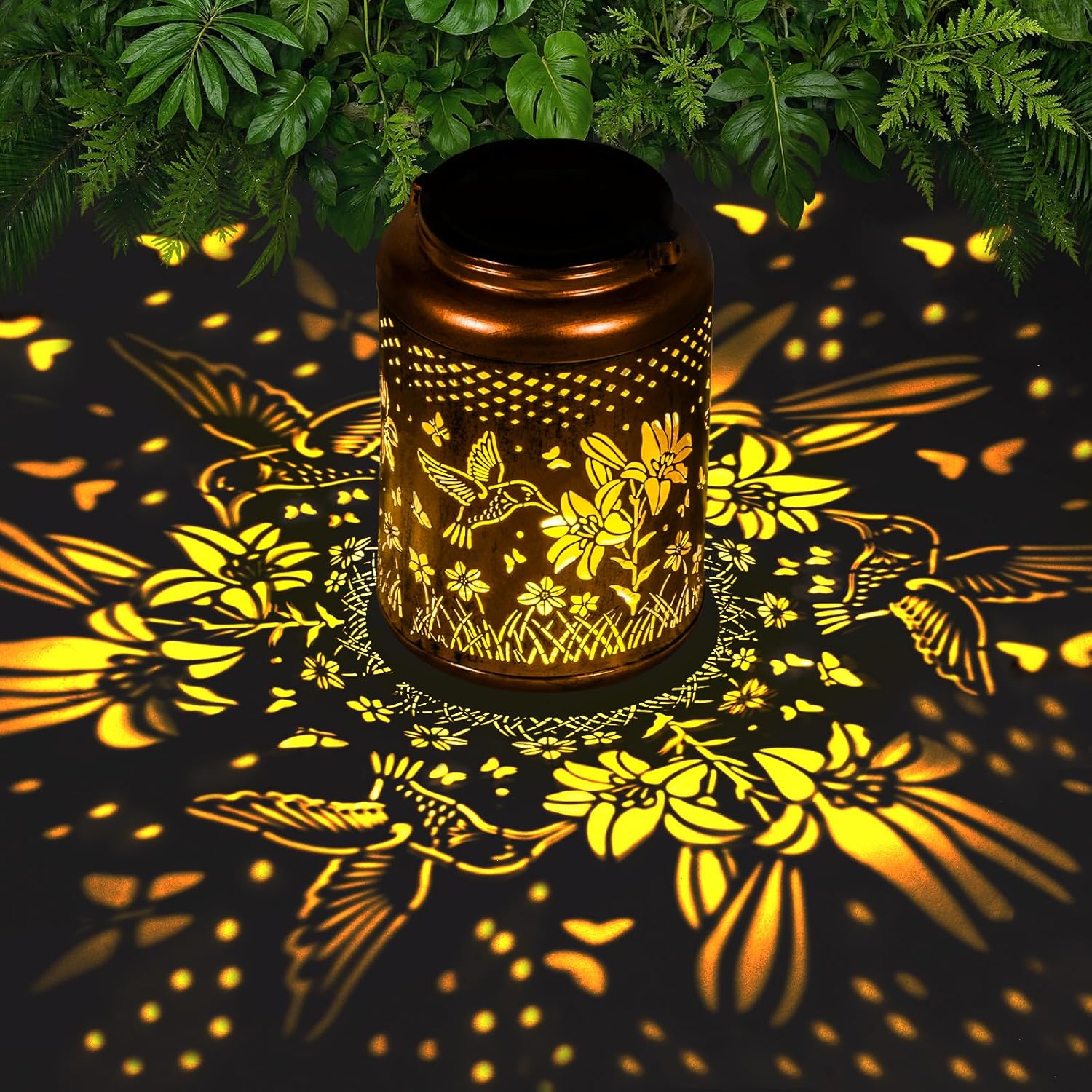 Hummingbird Solar Lanterns Outdoor Waterproof Garden Solar Lights Decorative Hanging HBSOL1 - with | Sold by Uncle Wiener's Wholesale