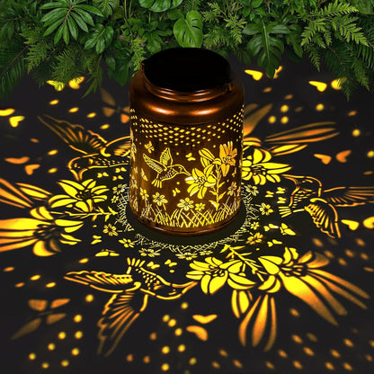Hummingbird Solar Lanterns Outdoor Waterproof Garden Solar Lights Decorative Hanging HBSOL1 - with | Sold by Uncle Wiener's Wholesale