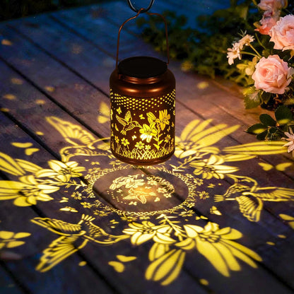 Hummingbird Solar Lanterns Outdoor Waterproof Garden Solar Lights Decorative Hanging HBSOL1 - with | Sold by Uncle Wiener's Wholesale
