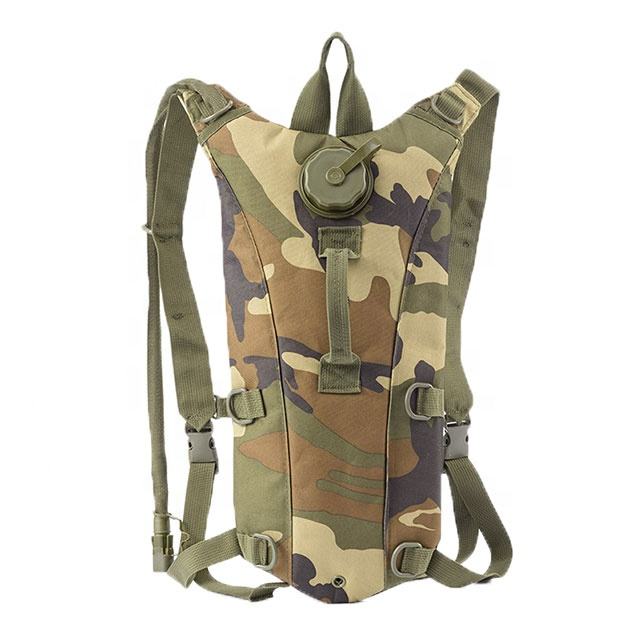 Hydration Backpack with 2.5L Water Bladder Woodland Camo HY2005D - with | Sold by Uncle Wiener's Wholesale