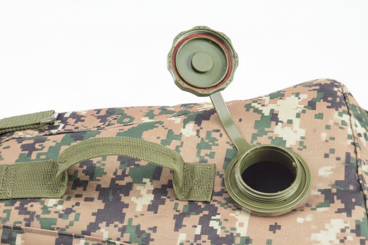 Hydration Backpack with 2.5L Water Bladder Woodland Camo HY2005D - with | Sold by Uncle Wiener's Wholesale