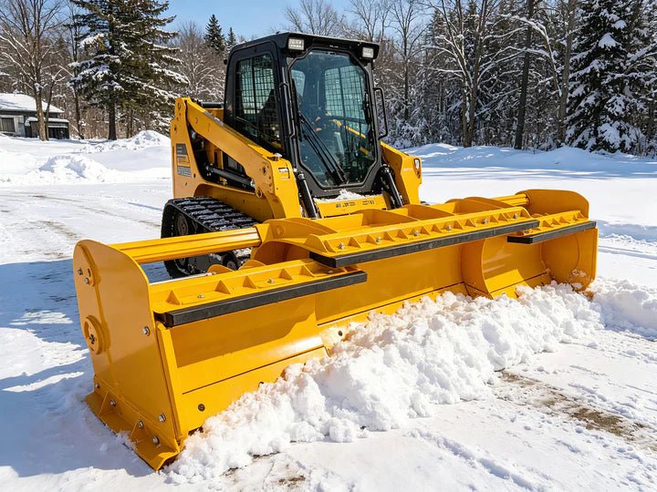Hydraulic Expandable Skid Steer Snow Plow Pusher 92"–146" Working Width Heavy-Duty Commercial Snow Blade SP3720 - with | Sold by Uncle Wiener's Wholesale