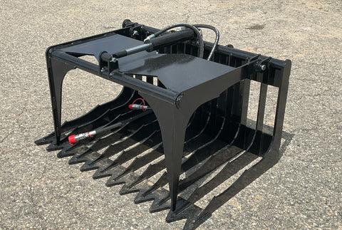Hydraulic Grapple Attachment – 44 Width, 47 Max Opening for Mini Skid Steer Loaders HWG44C - with | Sold by Uncle Wiener's Wholesale