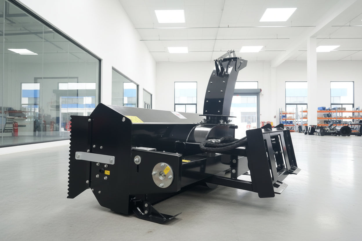 Hydraulic Skid Steer Snow Blower – SS - SB Series 72″ & 84″ Heavy - Duty Snow Removal - with 72 - Inch Snow Blower | Sold by Uncle Wiener's Wholesale