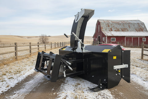 Hydraulic Skid Steer Snow Blower – SS - SB Series 72″ & 84″ Heavy - Duty Snow Removal - with 72 - Inch Snow Blower | Sold by Uncle Wiener's Wholesale