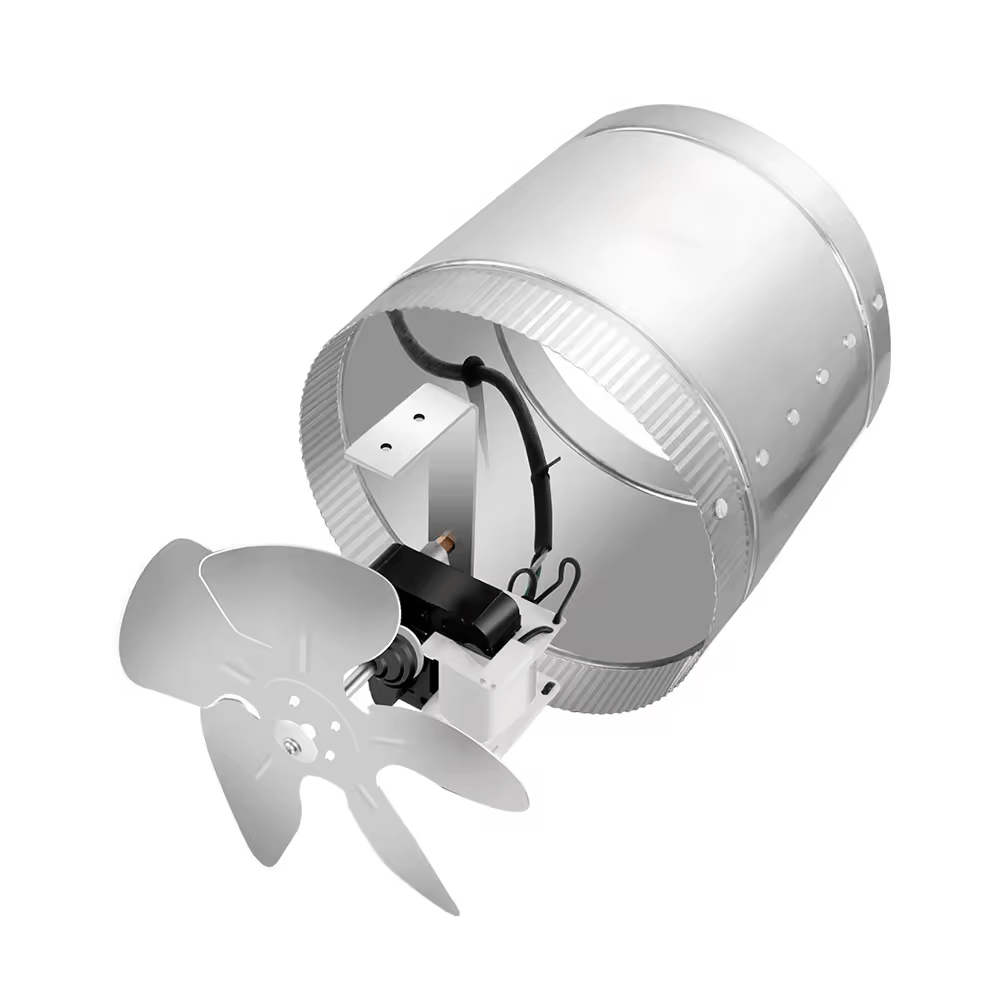 Hydroponic In‑Line Duct Booster Fans 4″, 6″ & 8″ – 90/240/420 CFM High‑Pressure, Low‑Noise - with | Sold by Uncle Wiener's Wholesale