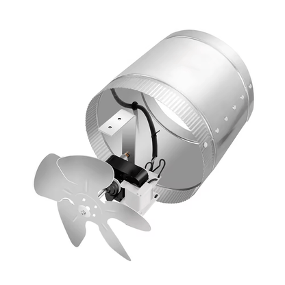 Hydroponic In‑Line Duct Booster Fans 4″, 6″ & 8″ – 90/240/420 CFM High‑Pressure, Low‑Noise - with | Sold by Uncle Wiener's Wholesale