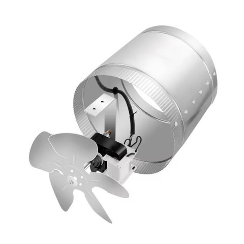 Hydroponic In‑Line Duct Booster Fans 4″, 6″ & 8″ – 90/240/420 CFM High‑Pressure, Low‑Noise - with | Sold by Uncle Wiener's Wholesale