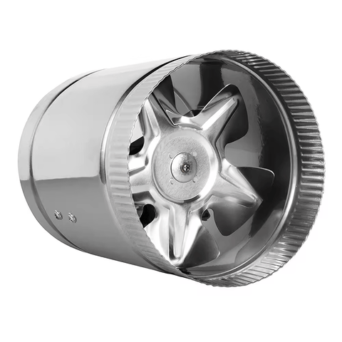 Hydroponic In‑Line Duct Booster Fans 4″, 6″ & 8″ – 90/240/420 CFM High‑Pressure, Low‑Noise - with | Sold by Uncle Wiener's Wholesale