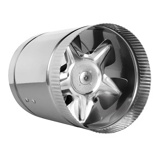 Hydroponic In‑Line Duct Booster Fans 4″, 6″ & 8″ – 90/240/420 CFM High‑Pressure, Low‑Noise - with | Sold by Uncle Wiener's Wholesale