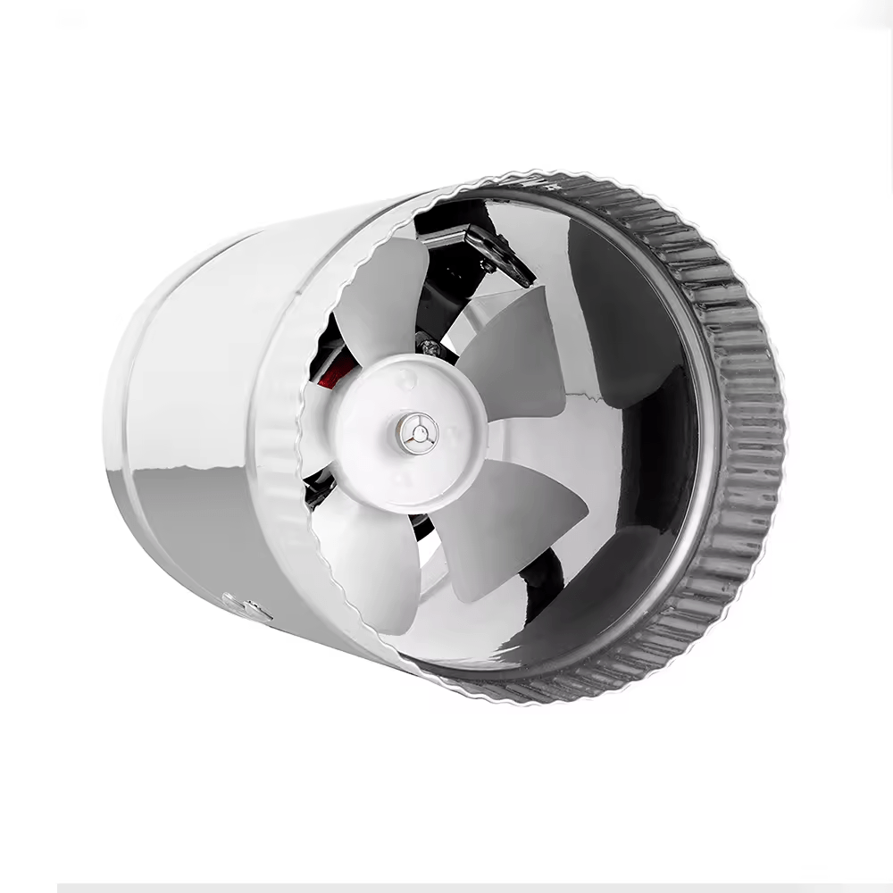 Hydroponic In‑Line Duct Booster Fans 4″, 6″ & 8″ – 90/240/420 CFM High‑Pressure, Low‑Noise - with | Sold by Uncle Wiener's Wholesale