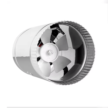 Hydroponic In‑Line Duct Booster Fans 4″, 6″ & 8″ – 90/240/420 CFM High‑Pressure, Low‑Noise - with | Sold by Uncle Wiener's Wholesale