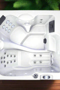 Powerful hydrotherapy jets system for back and foot massage