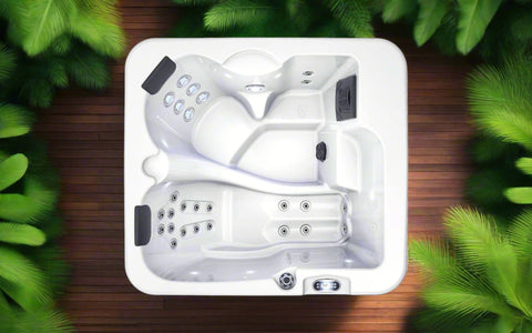 Powerful hydrotherapy jets system for back and foot massage