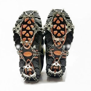 Ice Cleats Shoe Traction Spikes 19 Stainless Steel Anti-Slip M L XL Winter Grip AZ013 AZ014 AZ014B