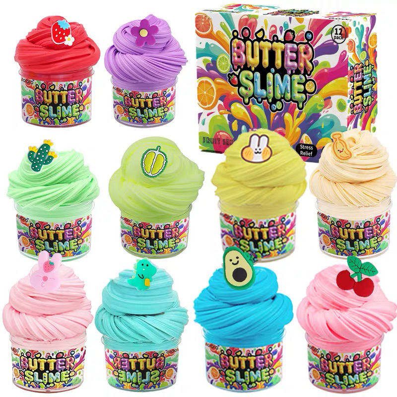 Ice Cream Slime Kit for Kids Multicolor DIY Scented Soft Play Slime Set ICSL12 - with | Sold by Uncle Wiener's Wholesale
