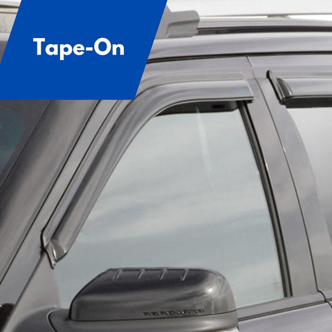 IG Window Visor for 1980 - 1996 Ford Bronco & Ford F15 F250 F350, Rain Guard Tape - On Durable Side Vent Window Deflector for Ford F250 HD 1997, 1984 1985 1986 1987 1988 1989 1990 1991 1992 1993 1994 1995 - with | Sold by Uncle Wiener's Wholesale