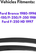 IG Window Visor for 1980 - 1996 Ford Bronco & Ford F15 F250 F350, Rain Guard Tape - On Durable Side Vent Window Deflector for Ford F250 HD 1997, 1984 1985 1986 1987 1988 1989 1990 1991 1992 1993 1994 1995 - with | Sold by Uncle Wiener's Wholesale