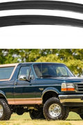 IG Window Visor for 1980 - 1996 Ford Bronco & Ford F15 F250 F350, Rain Guard Tape - On Durable Side Vent Window Deflector for Ford F250 HD 1997, 1984 1985 1986 1987 1988 1989 1990 1991 1992 1993 1994 1995 - with | Sold by Uncle Wiener's Wholesale