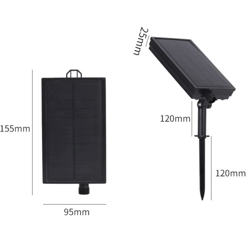 48ft + 6ft Solar LED String Lights Warm White Outdoor Patio Lights 16 or 24 Bulb Options HBSL54