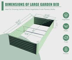 Raised Metal Garden Bed | Heavy-Duty Galvanized Planter Box for Vegetables & Herbs